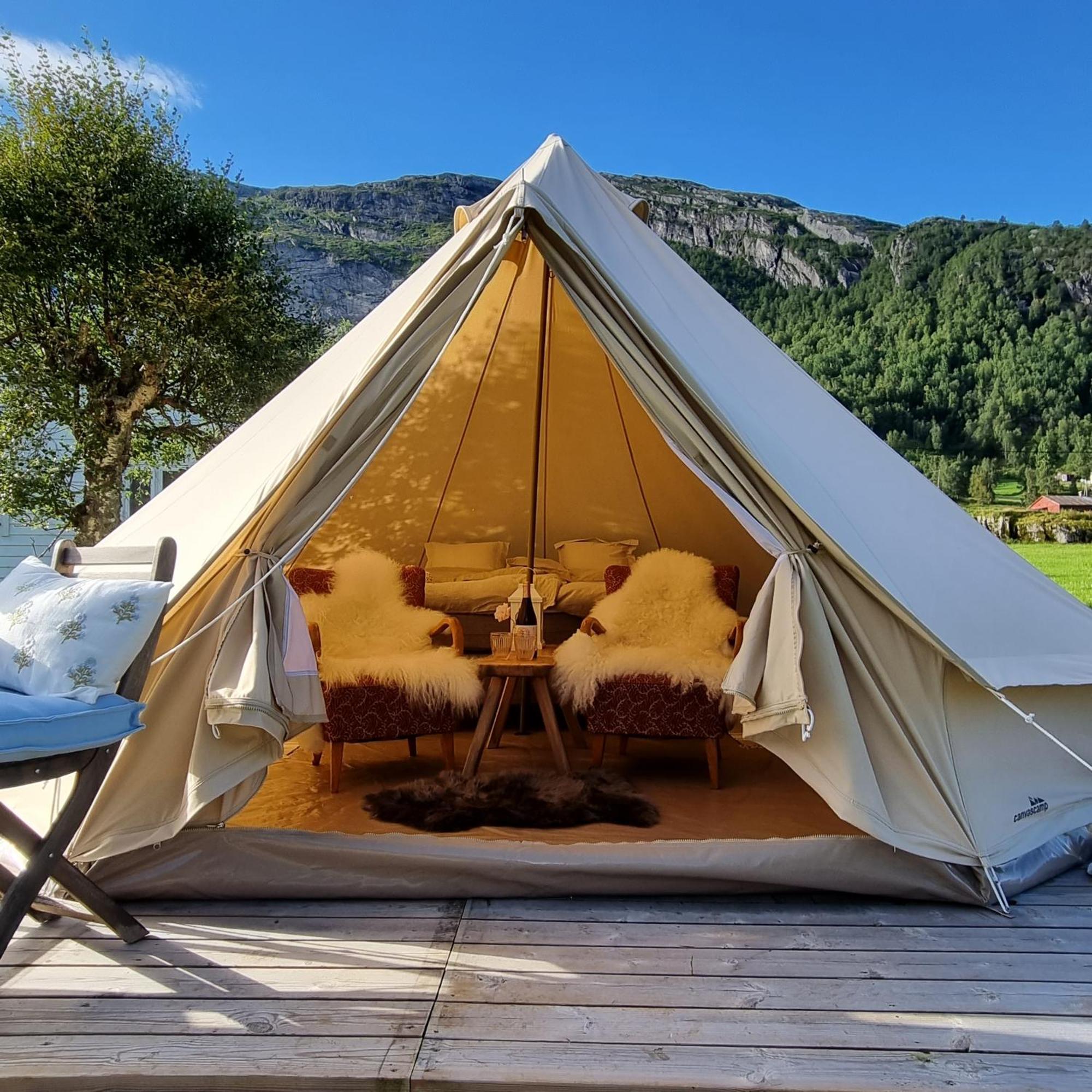 Tente de luxe Flatheim Glamping Viksdalen